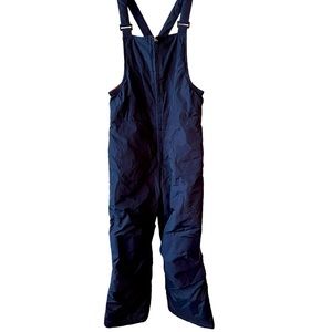 Lands End Ski Bib Unisex Size 12 Navy Blue